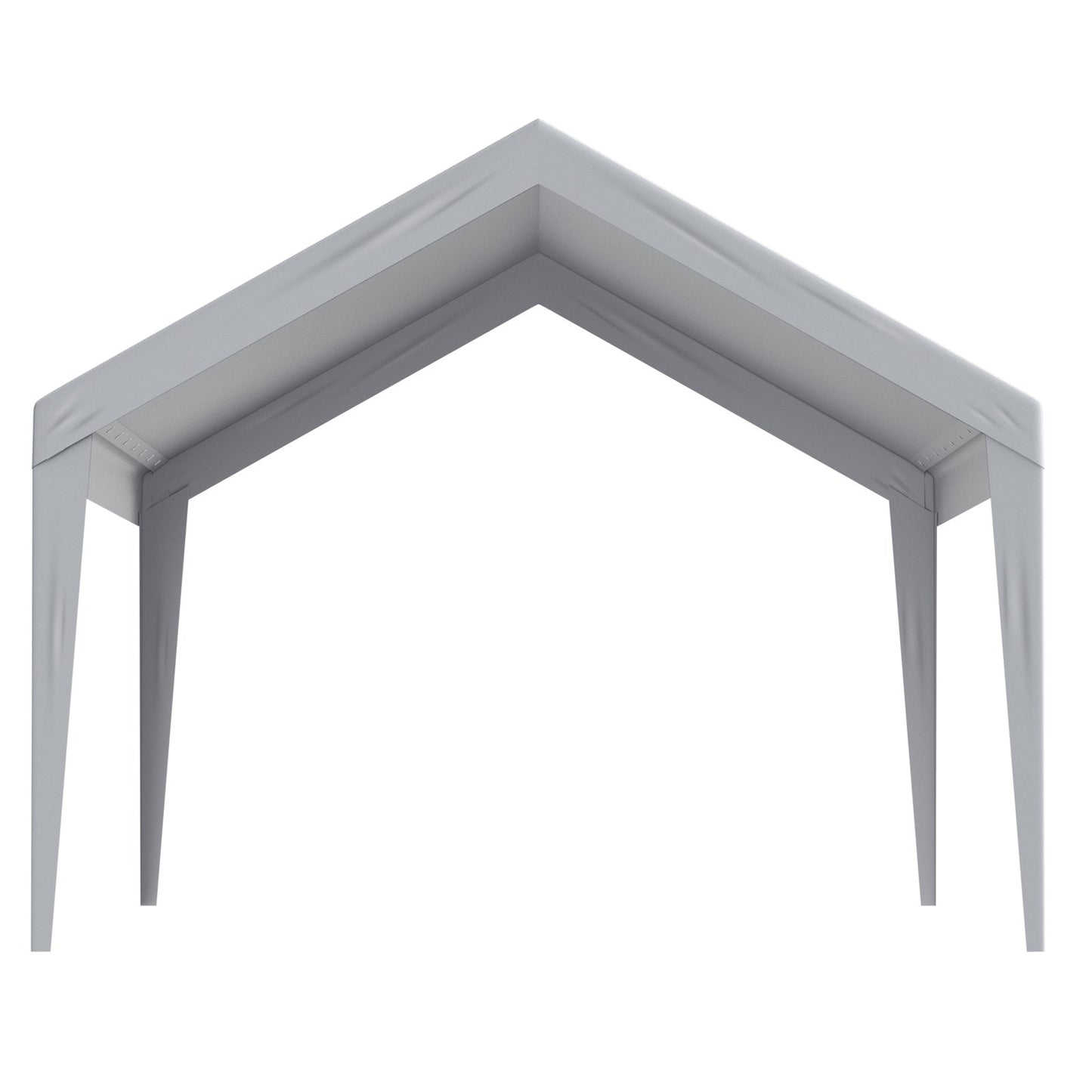Carport Replacement Canopy Cover 12 x 20 ft, Garage Top Tent Shelter Tarp Heavy-Duty Waterproof & UV Protected, Easy Installation with Ball Bungees,Grey (Only Top Cover, Frame Not Include)