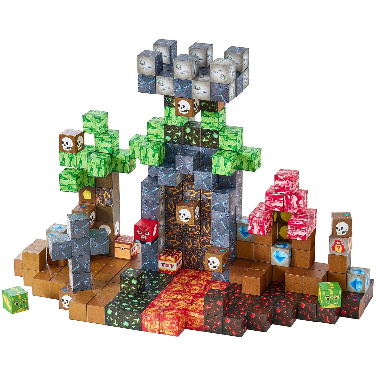VEVOR Magnetic Blocks, 150 PCS Dark Castle Set, Magnetic Building Cubes for Kids, STEM Montessori Sensory Toys for Christmas Birthday Gift, Construction Stacking Toy for 3+ Years Old Boys & Girls