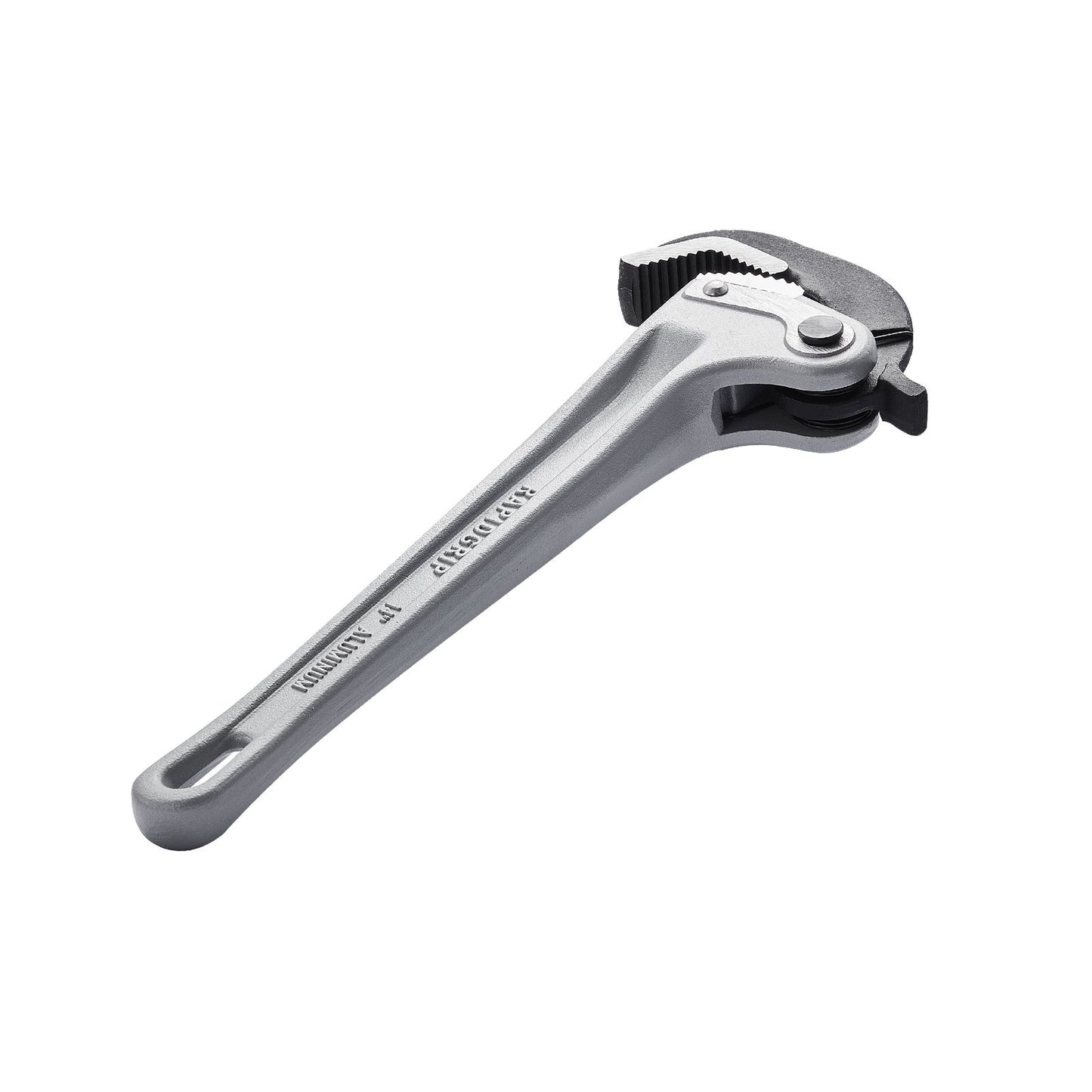 VEVOR Pipe Wrench, 14" Aluminum Straight Pipe Wrench, Automatic Jaw Adjustment, Adjustable Plumbing Wrench, Easy to Carry, Ergonomic Handle, Hangable Design, for Water Pipes, Automotive Repairs