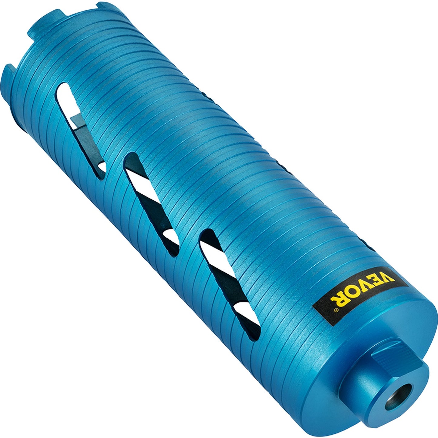 VEVOR Dry Core Drill Bit, 88.9 mm Diameter 11 Threaded, 241.3mm Depth Diamond Coring Bore Tool with a Pilot Bit & Blade, Masonry Hole Saw Bits for Hard Concrete Brick
