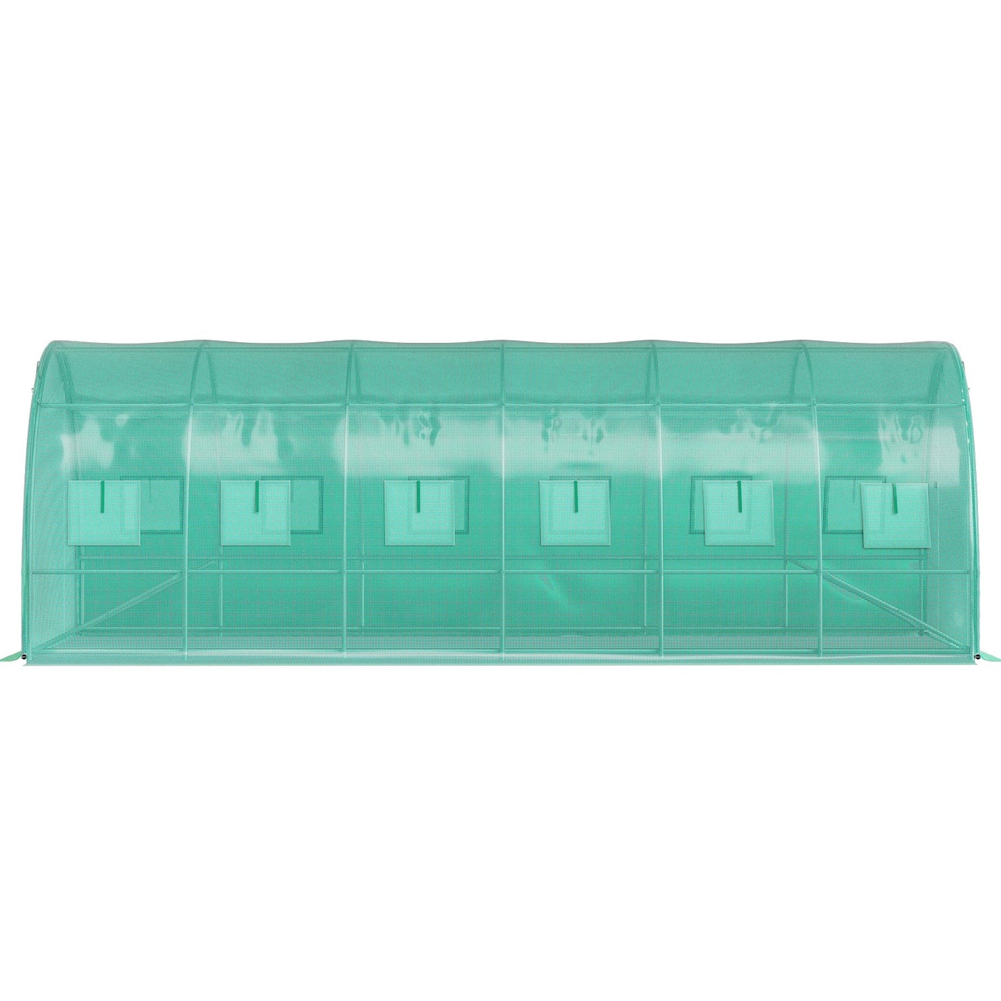 VEVOR Walk-in Tunnel Greenhouse Galvanized Frame Waterproof Cover 20x10x7 ft