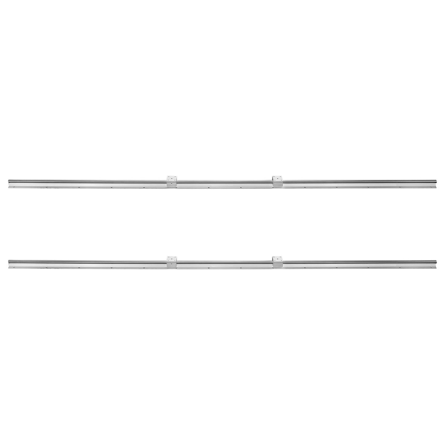 VEVOR Linear Guide Rail Set, SBR20 2200mm, 2 PCS 86.6 in/2200 mm SBR20 Guide Rails and 4 PCS SBR20UU Slide Blocks, Linear Rails and Bearings Kit for Automated Machines DIY Project CNC Router Machines