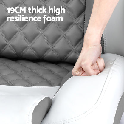 Seamanship Reclining Captain Boat Seat 90°-155° Recline, 19cm Thick Cushion