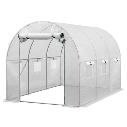 Green Fingers Greenhouse 3x2x2M Walk in Green House White