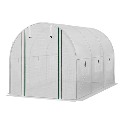 Green Fingers Greenhouse 3x2x2M Walk in Green House White