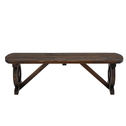 Gardeon Outdoor Garden Bench Seat Wooden Patio Furniture Wagon Dining Chair