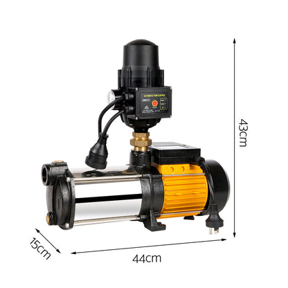 Giantz Garden Water Pump High Pressure 2500W 5-Stage Tank Irrigation Black