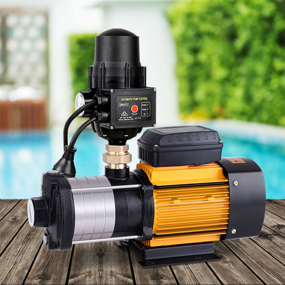 Giantz Garden Water Pump High Pressure 2000W 5-Stage Tank Irrigation Black
