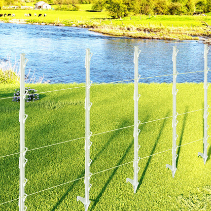 Giantz Electric Fence Posts 20pcs Electric Fence Poly White