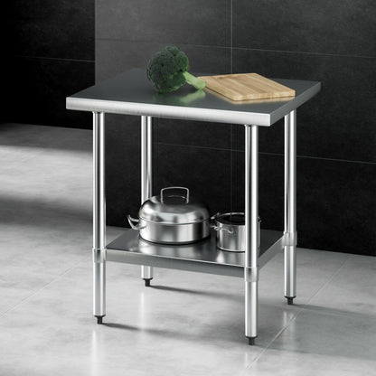 Cefito Stainless Steel Kitchen Bench Work Table 610 x760MM 430