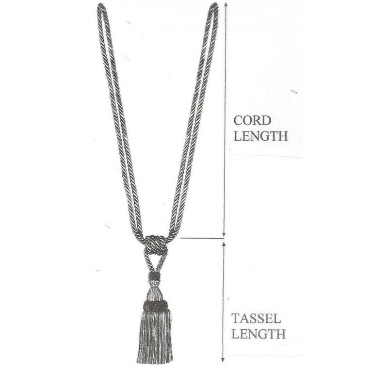 Multi Coloured Double Tassel Curtain Tieback