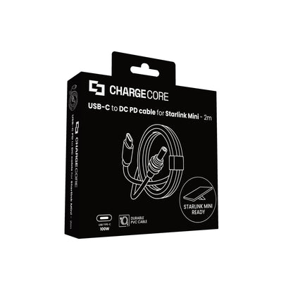 ChargeCore USB C to DC 100W Cable Starlink Mini 2M