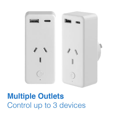 Laser Smart Wi-Fi Plug with Dual USB and Power Monitoring