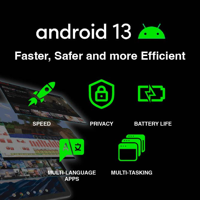 Laser 10in 4G Android Tablet with Case and Earbuds