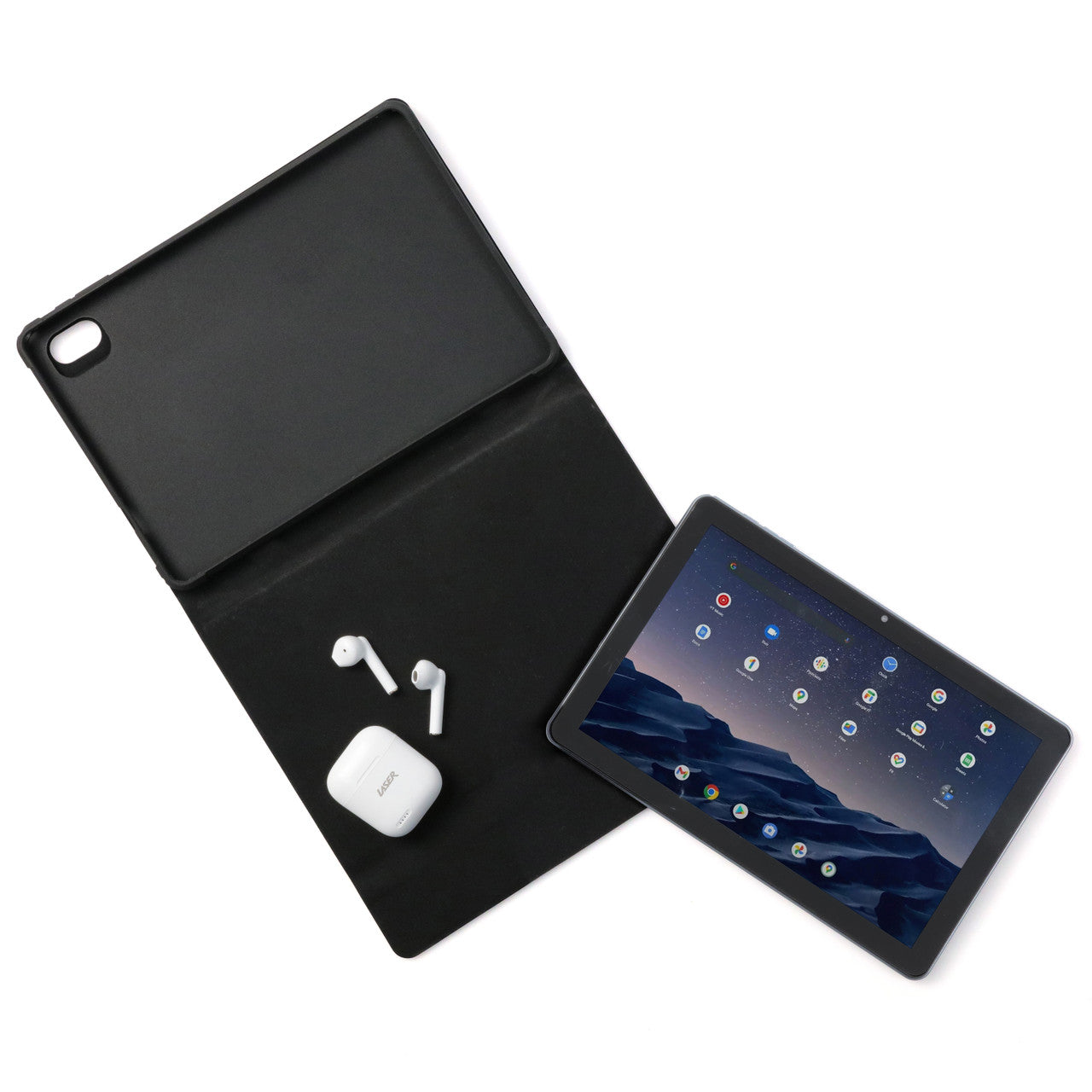 Laser 10in 4G Android Tablet with Case and Earbuds
