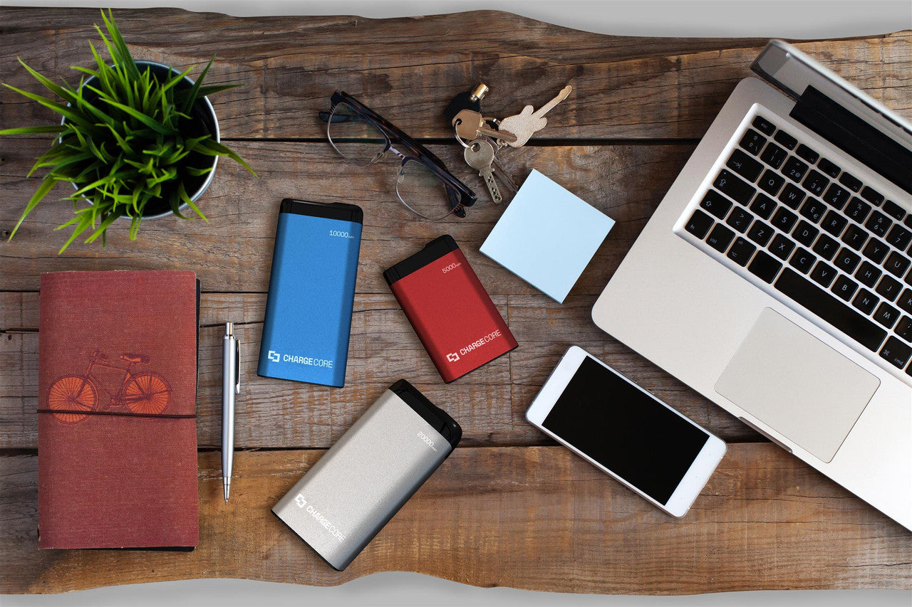 Laser 5000mAh Power Bank LED Display Red