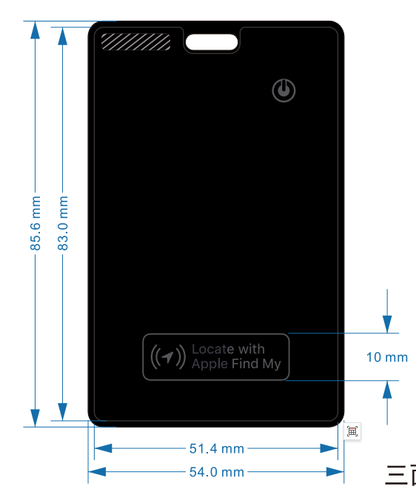 Laser Smart Card with Apple Find My & Wireless Charging