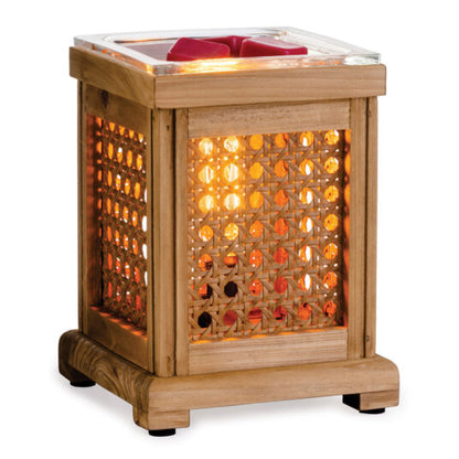 Wood & Cane Vintage Bulb Illumination Warmer