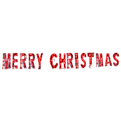 Samland Merry Christmas Commercial Led Light and Garland Display
