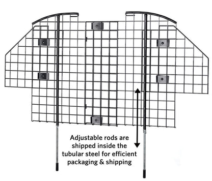 Samland Universal Pet Barrier Fence for Car Van 4WD Vehicles Duty Wire Mesh Car Guard