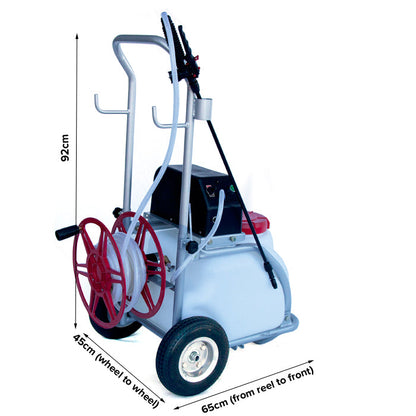 Samland 30L Electric Weed Pest Control Sprayer with Tank 12V Battery Spray Pump Trolley