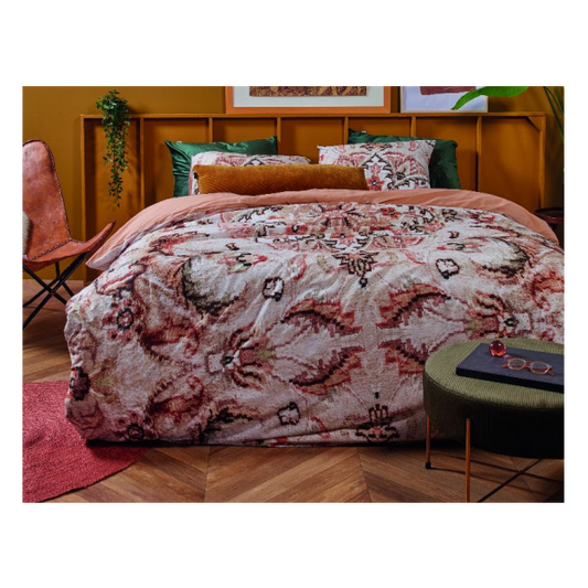 Persian Rug At Home Cotton Natural Quilt Cover Sets by Bedding House Queen