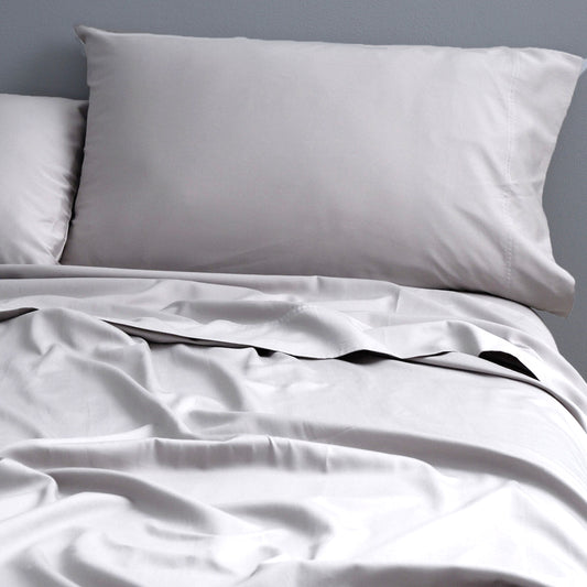 Natural Cotton 500 Thread Count Silver Sheet Set by Park Avenue Double