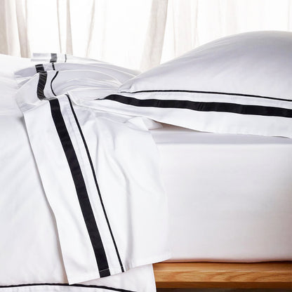 Cloud 1000 TC Egyptian Cotton White Charcoal Super King Sheet sets by Renee Taylor