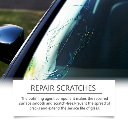 Homonth windshield crack repair kit, car front windshield nano repair liquid set, quickly repairs cracks, clear vision, safe travel