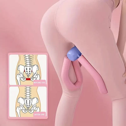Non-electric pelvic floor muscle trainer and thigh exerciser, suitable for women's postpartum recovery, leg and gluteal fitness