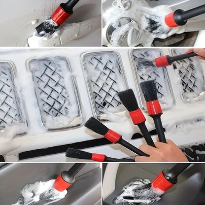 26-piece full function car detailing kit with drill brush and wheel cleaner - Heavy-duty manual and drill-powered cleaning set, color-coded brushes for paint restoration, glass, metal, plastic surfaces - Car washing, polishing, protection - Suitable for h
