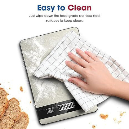10kg/1g Precision Kitchen Scale: Ultra-Thin, Multi-Unit, Stainless Steel for Aussie Home Cooks
