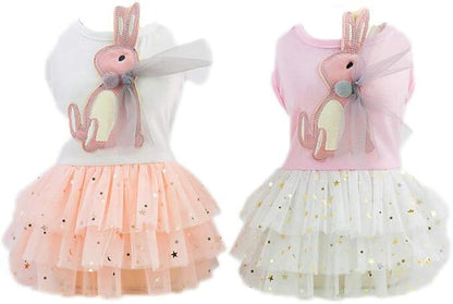 Pet products 2-Pack Small Dog Dress Female Tiny Puppy Clothes Girl Tutu for Dogs Dresses Harness Birthday Apparel（Chest circumference27cm, back length16cm, neck circumference20cm）