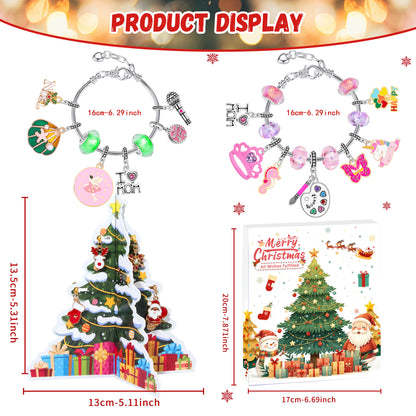 Christmas DIY Jewelry & Craft Advent Calendar(YD-02,20*17*1.3cm)