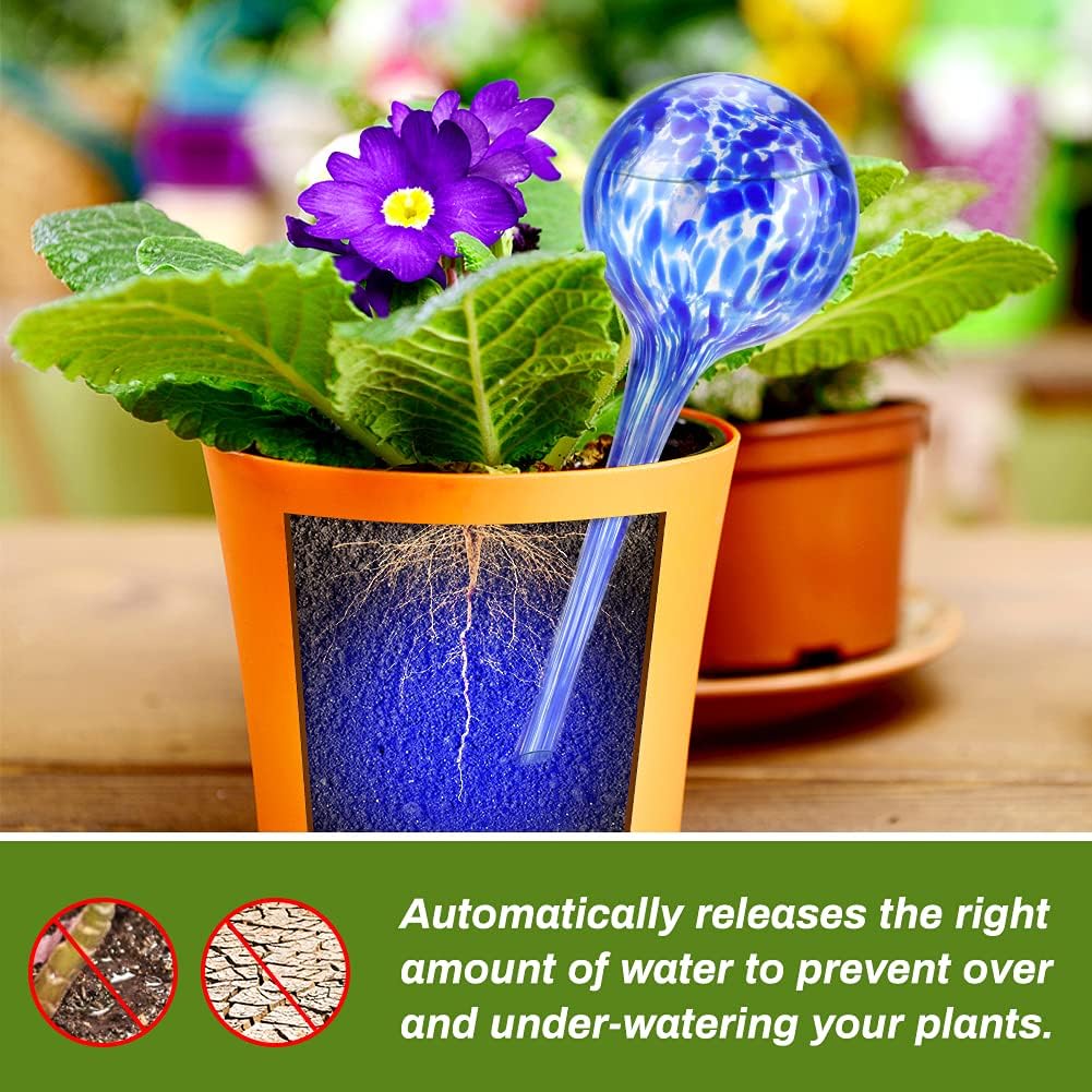 4 pcs Self-Watering Glass Plant Watering Balls