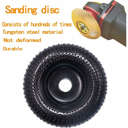 Wood Grinder Disc 115Mm, Wood Grinder Disc For ROugh Grinding Of Materials, Wood Carving Disc Suitable For 115Mm-125Mm