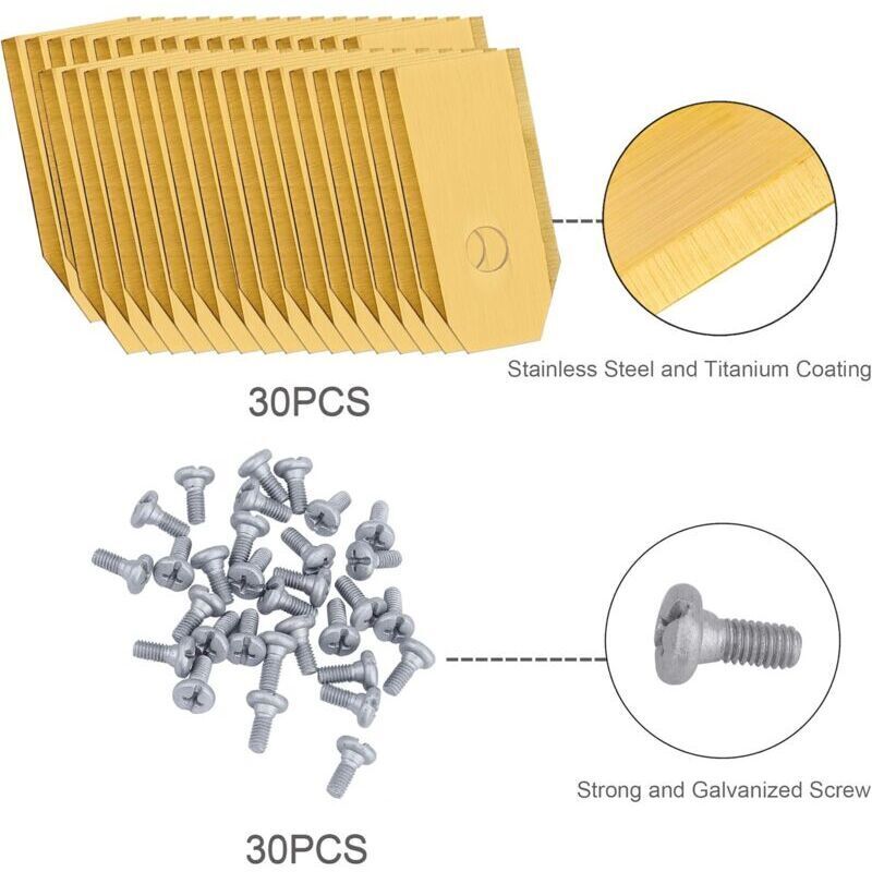 Titanium Knife Blades 30 X RObot Lawn Mower Replacement Blades For All Garden Mowers Automower Husqvarna Gardena Yard