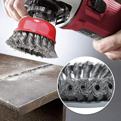 4 pcs Set Conical Brushes, Grinders, Wire Brush, Twisted Cup Brush, Sanding Brushes For Angle Grinder, Corrosion