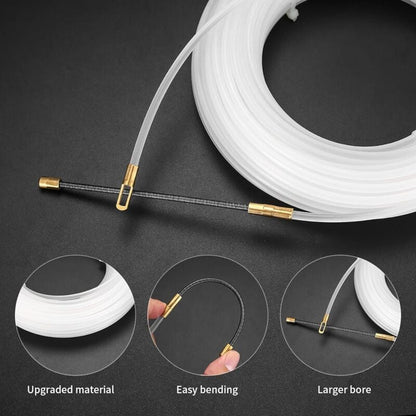 Electrical Wire Puller Nylon Needle With Flexible Guide Head, Pulling Eyelet Cable Pulling Aid, Empty Conduits Ø4 Mm,