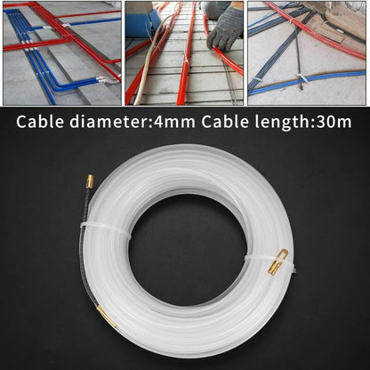 Electrical Wire Puller Nylon Needle With Flexible Guide Head, Pulling Eyelet Cable Pulling Aid, Empty Conduits Ø4 Mm,