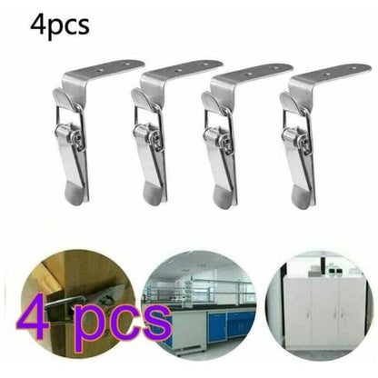 Ersandy 4 pcs Toggle Latch,Lever Latch Spring Loaded Stainless Steel Toggle Latch For Toolbox,Lock Lever,Drawer