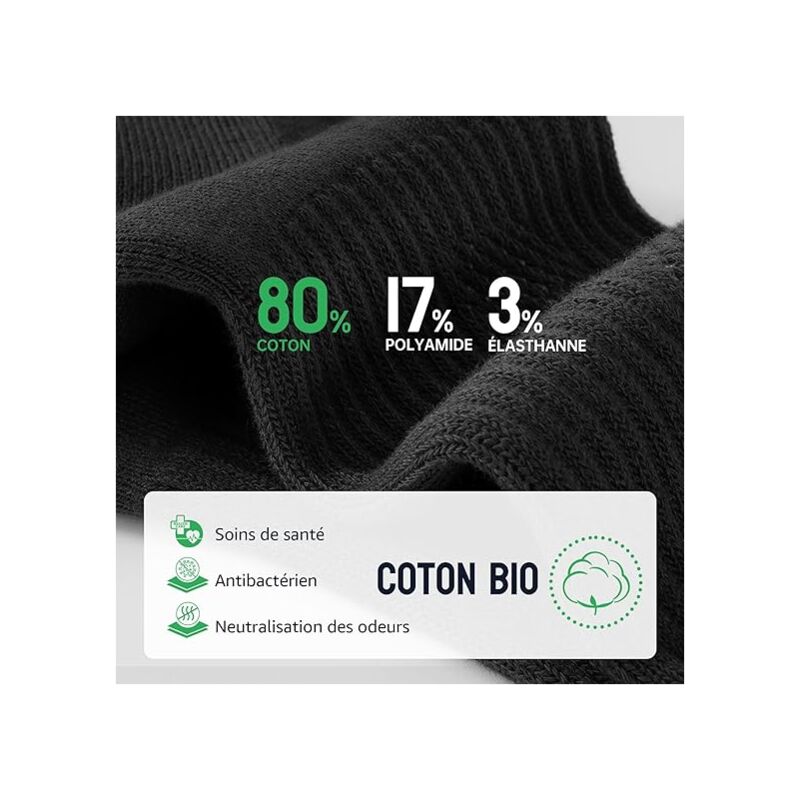 Thermal Socks For Men And Women, Work Socks, Breathable Cotton Winter Socks, 6 Pack Non-Slip Sport Socks Xl