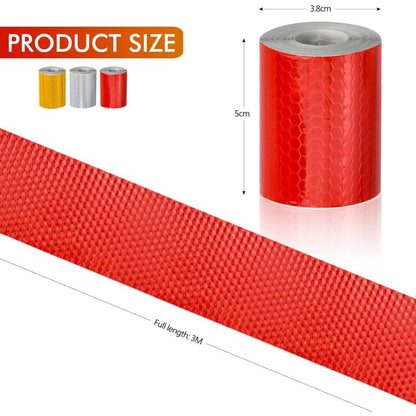 3 ROll Reflective Tape 3M X 50Mm Reflective Stickers Tape Bicycle Spoke Reflector For Vehicles Cars Trailers Bikes