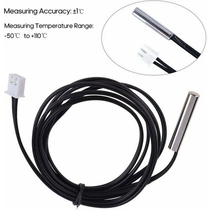 Temperature Sensor 1M High Precision Ntc 10K / B3435 Water Resistant Thermistor Cable Temperature Probe