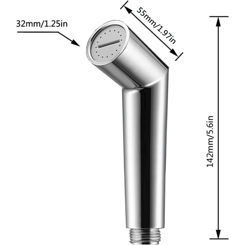 1 Piece Handheld Bidet Sprayer, Adjustable Pressure Sprayer, Toilet Shower Handheld Sprayer, Bidet Toilet Sprayer, For