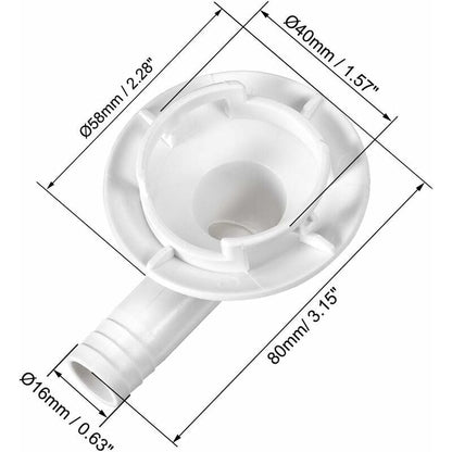 Air Conditioning Drain Hose Connector Elbow Fitting End Cap Condensate Drain Air Conditioner For Mini-Split Units And
