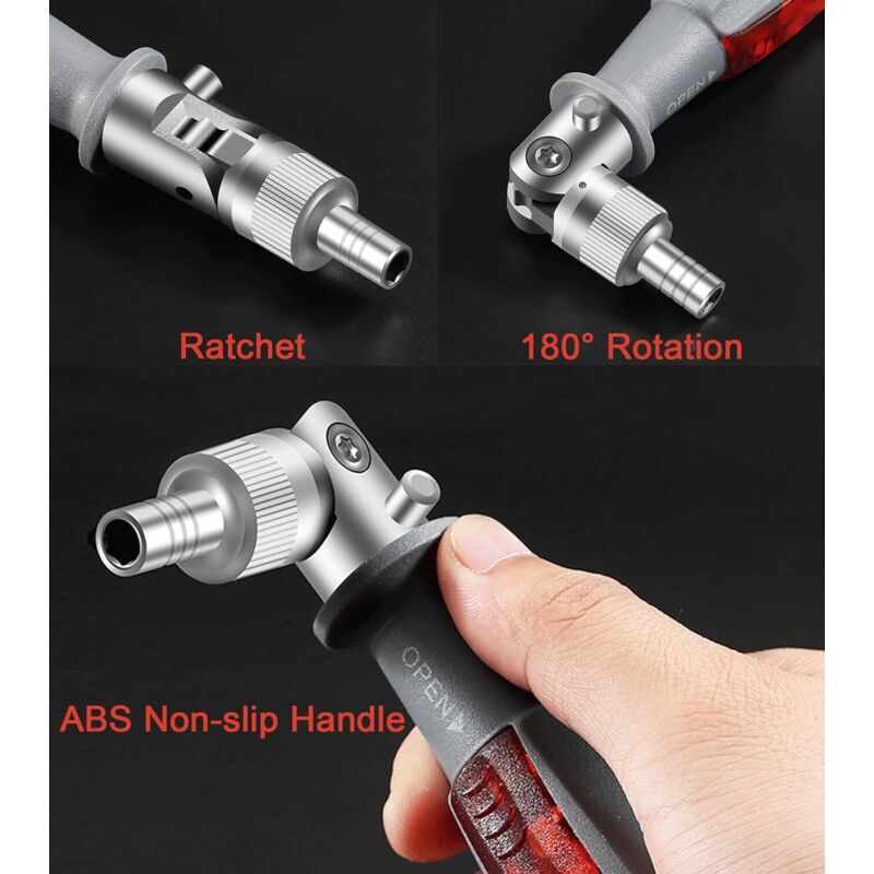 10 In 1 Ratchet Screwdriver With Magnetic Multi Bit, Small Pocket Mini Screwdriver, Suitable For Home And Car Interior
