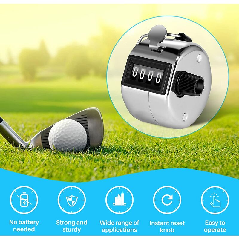 4 Digit Manual Counter Passage Counter For People Counter, Golf Sport, Trainer School