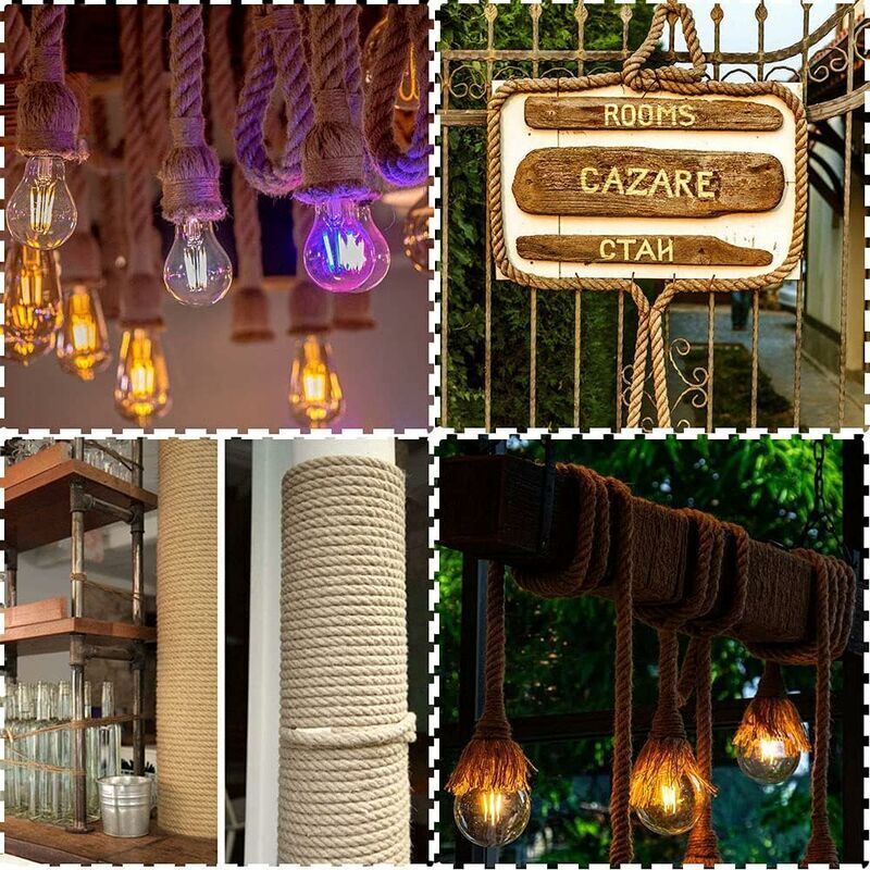 20Mm Barrier ROpe For Stair Handrail/Balcony Railing, Twine For Tug Of War, Swings, Ship And Lifting, Battle And Gym
