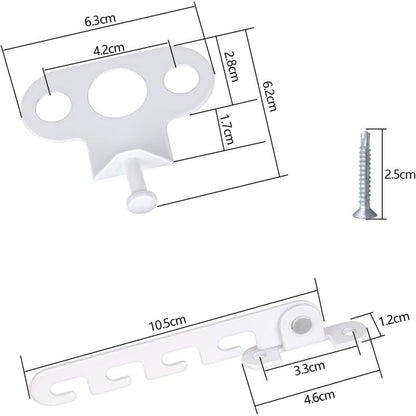 Ersandy Casement Window Restrictor 2 pcs Window Restrictor, Comes With 4 Screws, Window Lock Proof Window Lock To